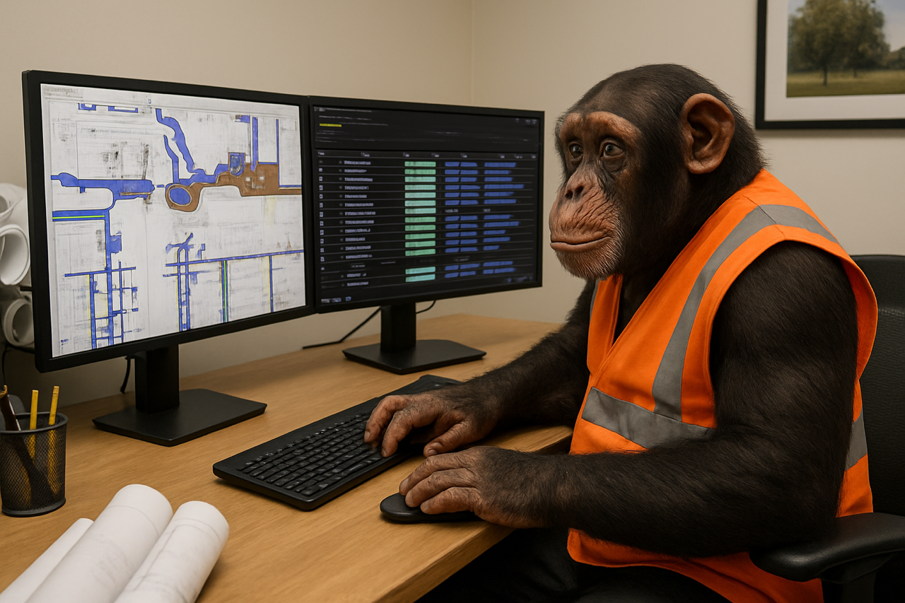 Monkey In Office